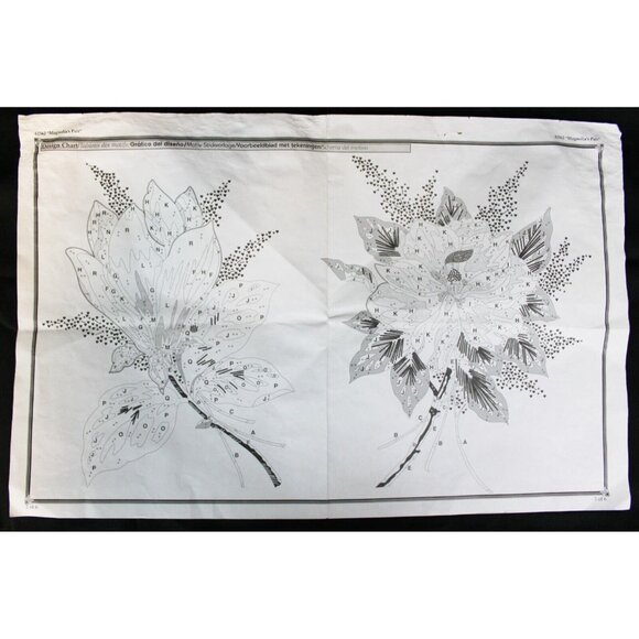 3 Pc Bucilla Magnolia's Pair Embroidery Flower Spring Linen Unfinished Fabric - Picture 11 of 16